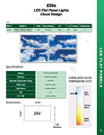 LED Panel Light Clout Design set of 4 49W, 6000K