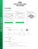 LED Panel Light Clout Design set of 4 49W, 6000K