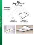 LED Panel Light Clout Design set of 4 49W, 6000K