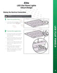 LED Panel Light Clout Design set of 4 49W, 6000K