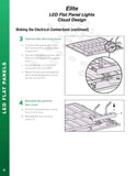 LED Panel Light Clout Design set of 4 49W, 6000K