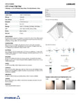 ETHERIUM LED Linear High Bay 300W 3-Wattages + 3-CCT and Adjustable Beam, 150 lm/W
