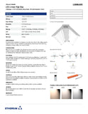 ETHERIUM LED Linear High Bay 300W 3-Wattages + 3-CCT and Adjustable Beam, 150 lm/W