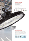 UFO 200W color, watage and motion sensor, Box of 4 pieces