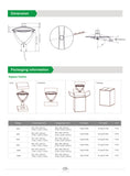 LED Post Top Light Color and Wattage changeable